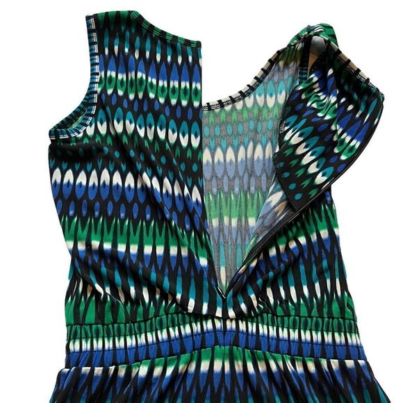 Calvin Klein Jump Suit tank blue/green/black Size 2 excellent condition - Picture 6 of 11